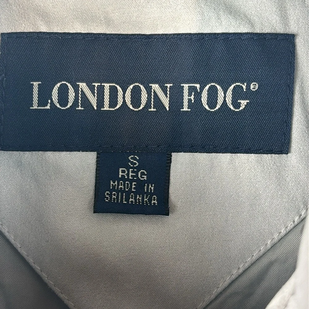 London Fog Jacket Mens Small Light‎ Grey Suede